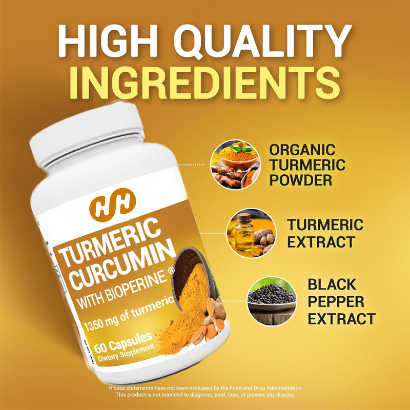 Turmeric Curcumin Capsule - Suplemen Kunyit dengan Lada Hitam (BioPerine)