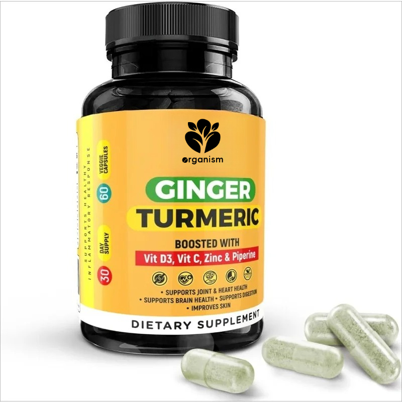 Turmeric Curcumin Capsule - Suplemen Kunyit, Piperin, Vitamin Seng, Kurkumin
