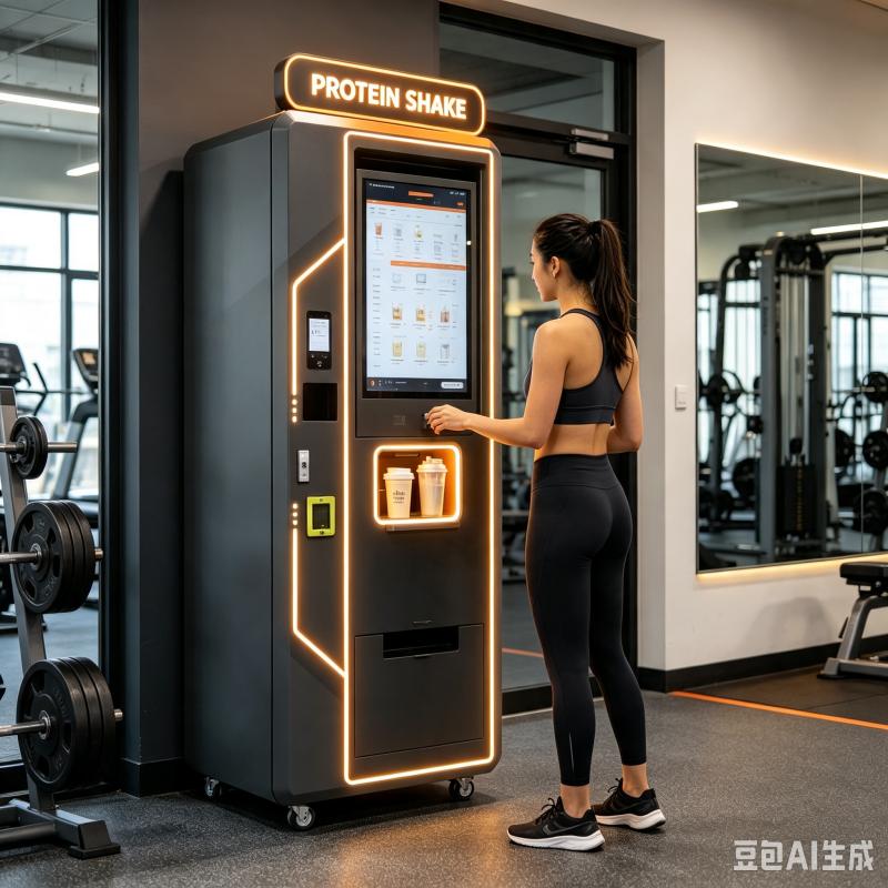 Nutrition For Fitness And Sports - Mesin Penjual Otomatis Protein Shake, Solusi