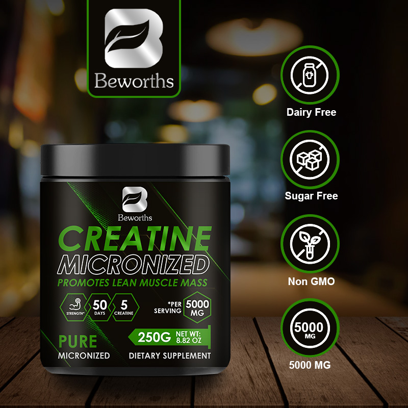 Creatine Monohydrate Powder - Bubuk Creatine Monohydrate Beworths 250g untuk