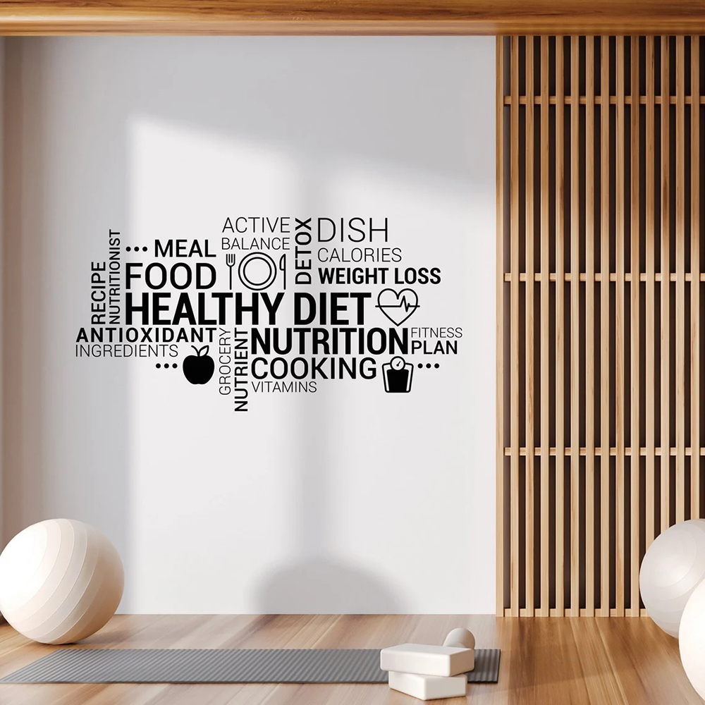 Nutrition For Health Fitness & Sport Melvin Williams - Stiker Dinding Vinil Makan Sehat Inspirasi