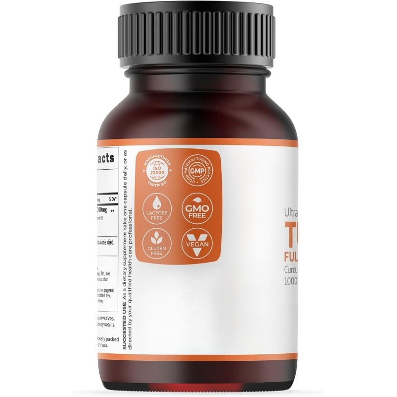 Kapsul Kunyit 1000mg Mengandun - Turmeric Curcumin Capsule ulasan dan harga