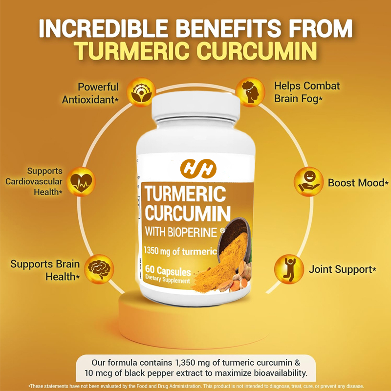 Suplemen Kunyit dengan Lada Hi - Turmeric Curcumin Capsule ulasan dan harga