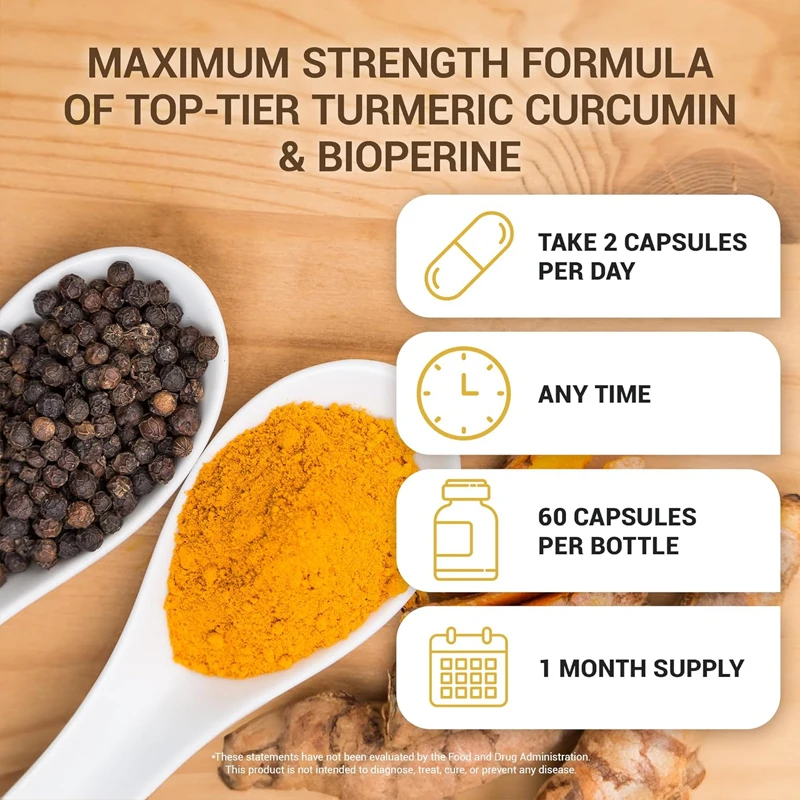 Suplemen Kunyit dengan Lada Hi - Turmeric Curcumin Capsule ulasan dan harga
