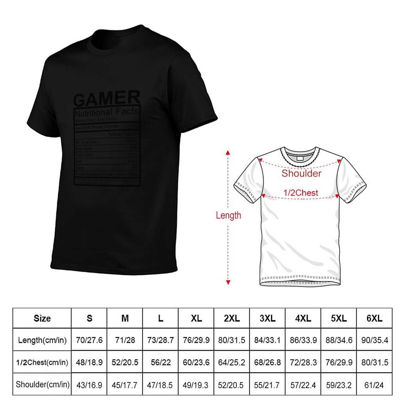 T-Shirt Bagan Fakta Nutrisi Ga - Nutrition And Fitness ulasan dan harga