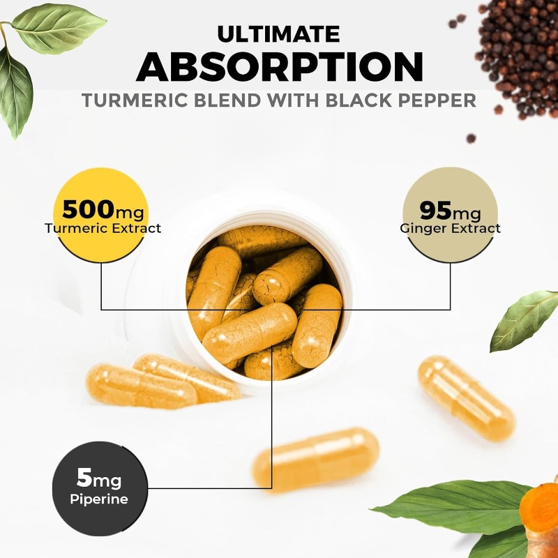 Suplemen Kunyit, Piperin, Vita - Turmeric Curcumin Capsule ulasan dan harga