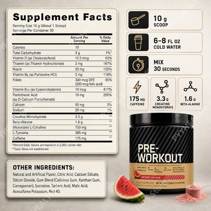 Bubuk Pre Workout dengan Creat - Creatine Monohydrate Powder ulasan dan harga