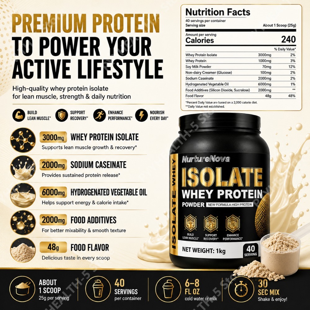 Isolate Whey Protein Powder 1k - Nutrition For Fitness And Sports ulasan dan harga